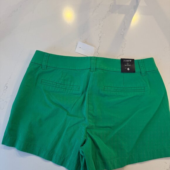 NWT J.Crew Classic 3.5" Hem Chino Shorts - Kelly Green, Size 6 - Picture 5 of 6